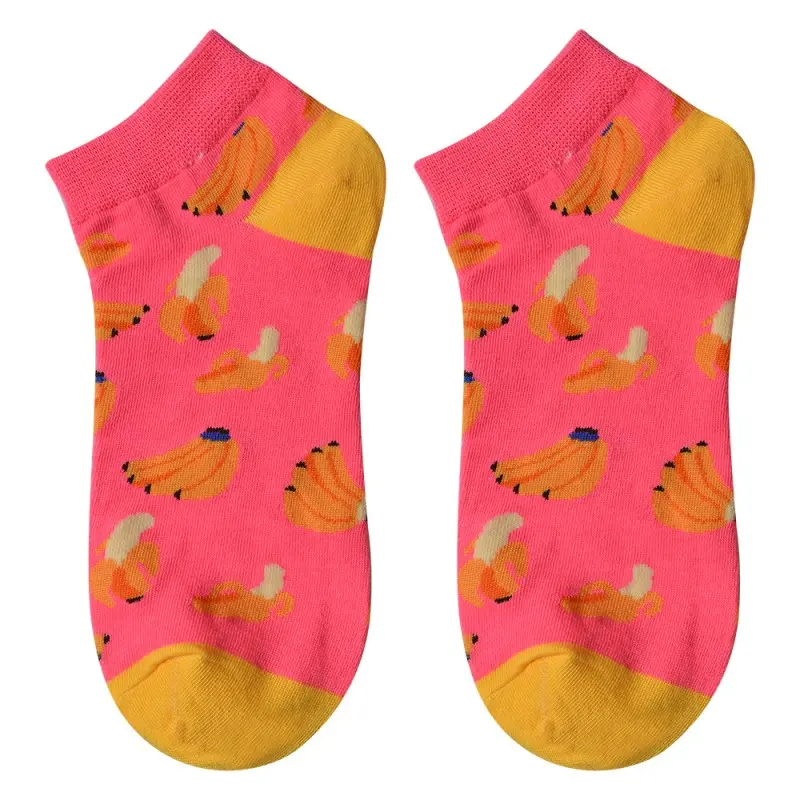 Sokken Bananen roze one-size