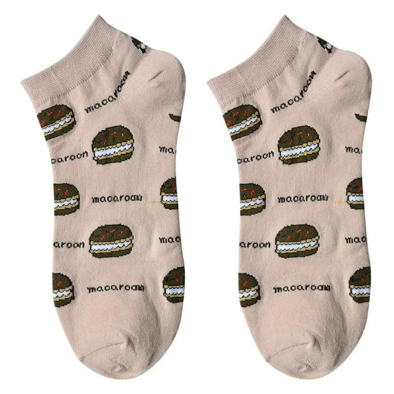 Sokken Macarons beige one-size