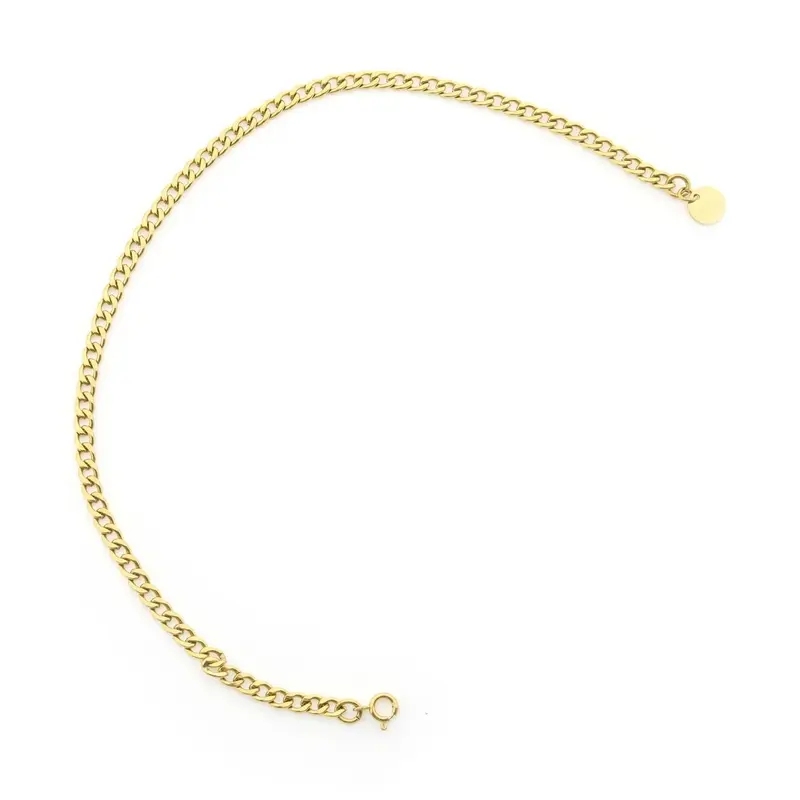 Solid gold base necklace rhea