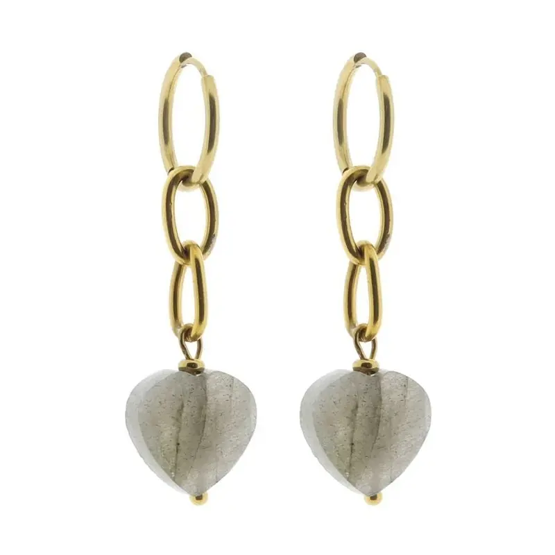 Solid gold earring beloved