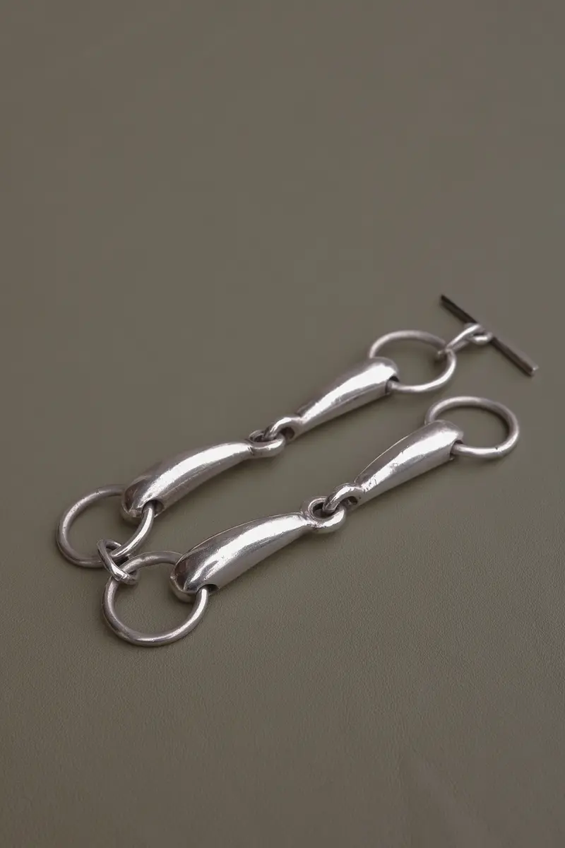 Solid Horse Bit Link Bracelet