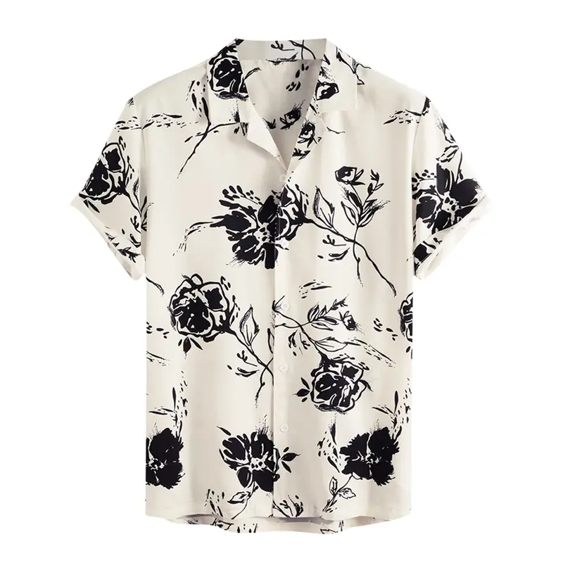Sommerbluse für Herren mit tropischem Flair - AlohaVibes