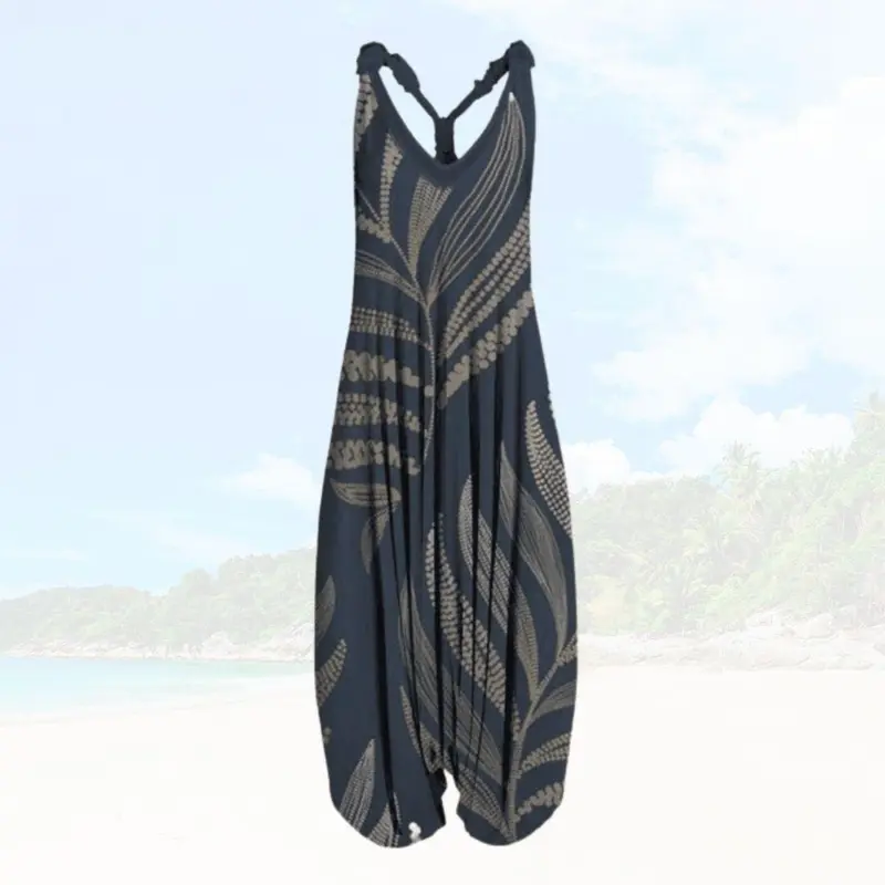 Sommertags Damen Jumpsuit mit lockerer Passform – Elenya