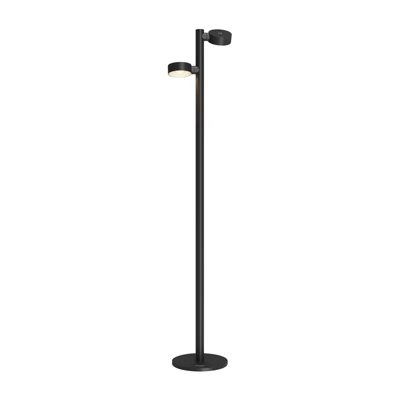 Sompex Ronda Draadloze LED Vloerlamp | 2-Lichts Zwart