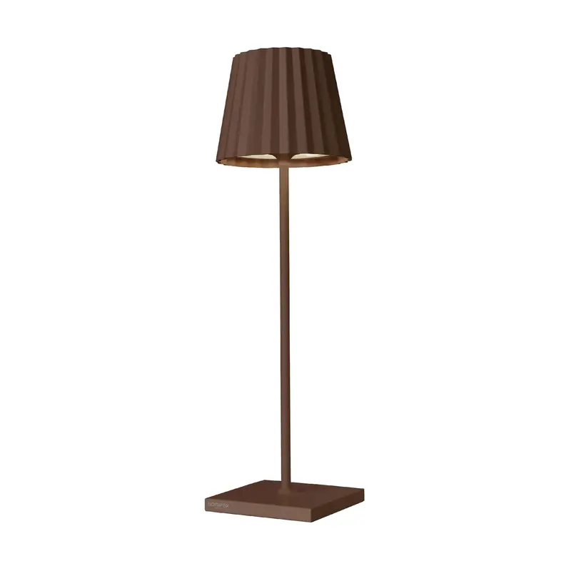 Sompex Troll 2.0 Draadloze LED Tafellamp | Binnen & Buiten | Roestbruin