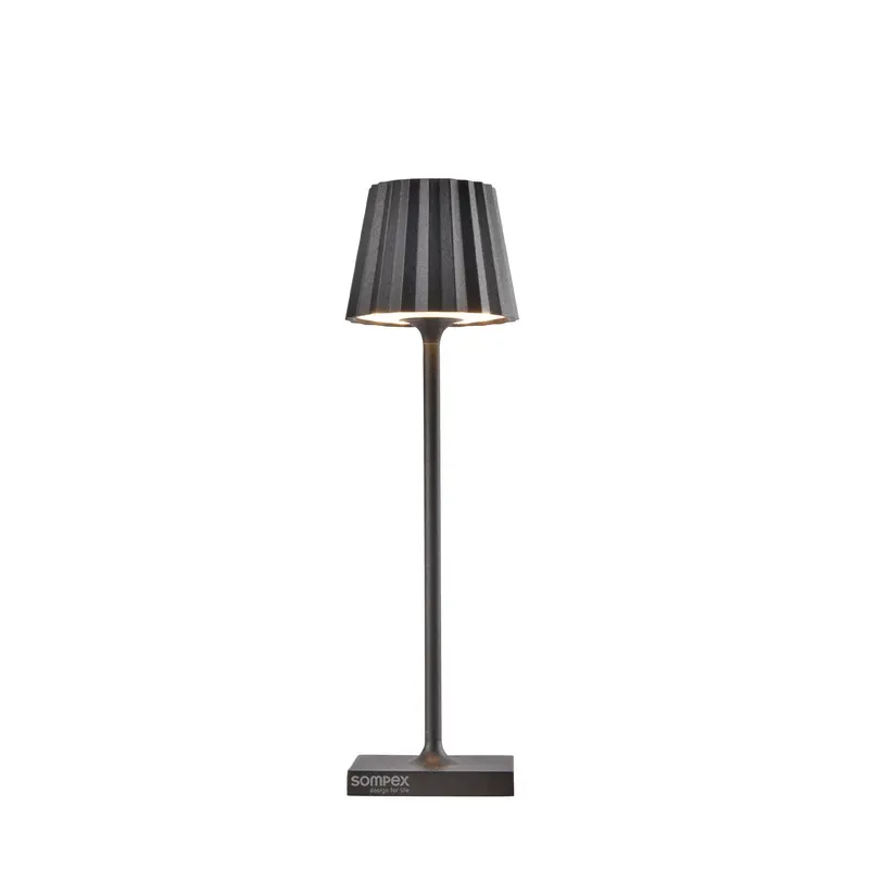 Sompex Troll Nano Draadloze LED Tafellamp | Binnen & Buiten | Antraciet