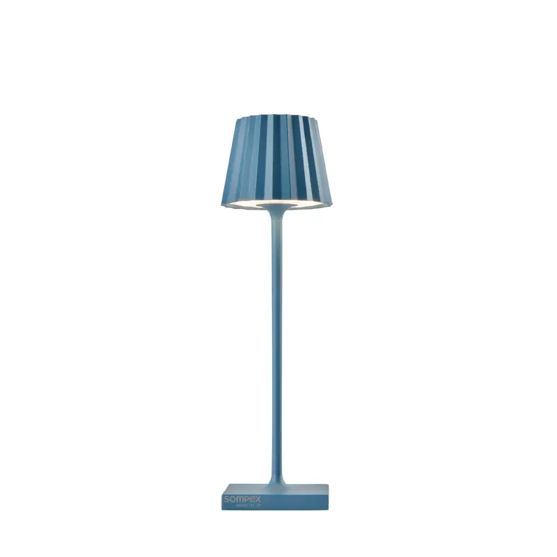Sompex Troll Nano Draadloze LED Tafellamp | Binnen & Buiten | Blauw