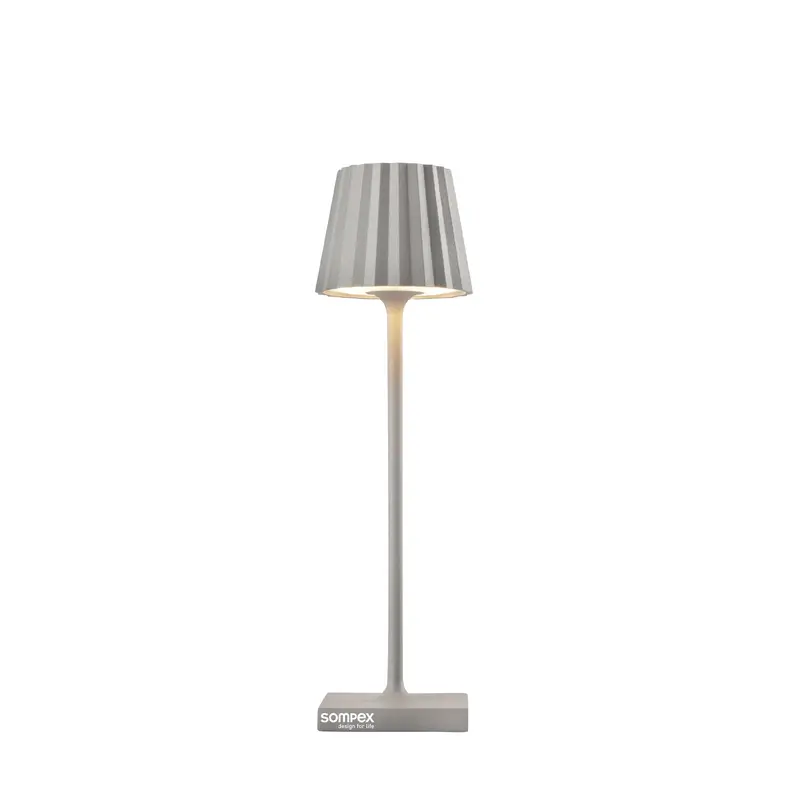 Sompex Troll Nano Draadloze LED Tafellamp | Binnen & Buiten | Grijs