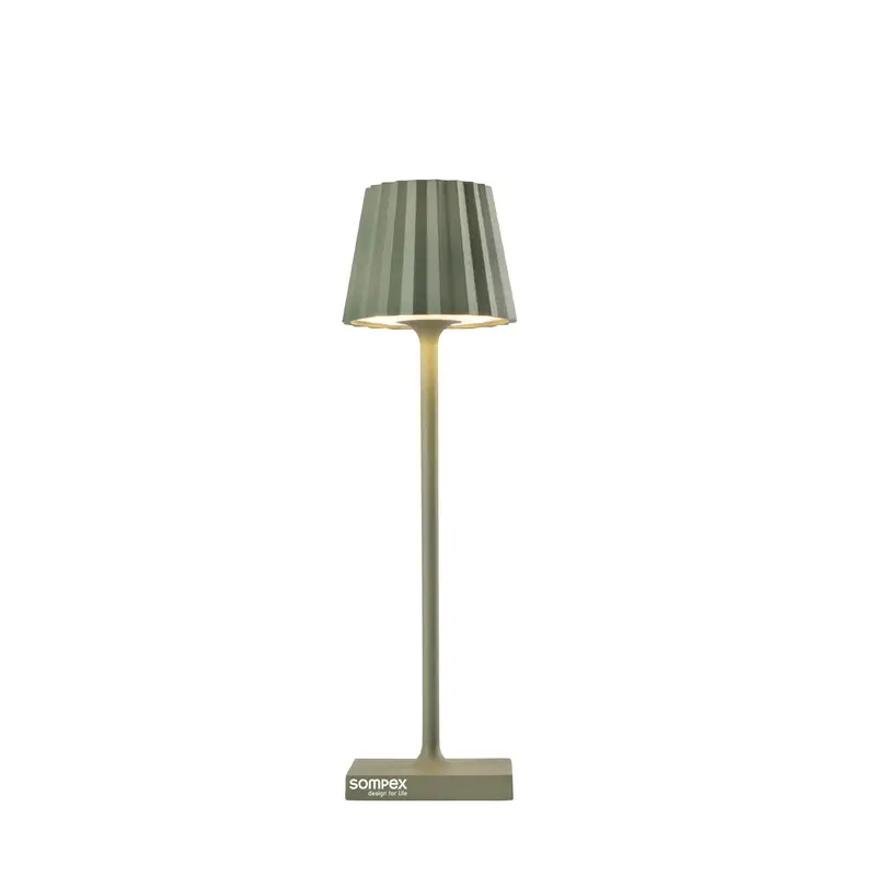 Sompex Troll Nano Draadloze LED Tafellamp | Binnen & Buiten | Olijfgroeen