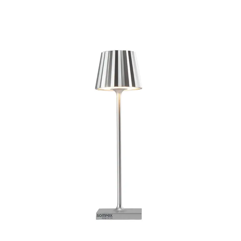Sompex Troll Nano Draadloze LED Tafellamp | Binnen & Buiten | Zilver