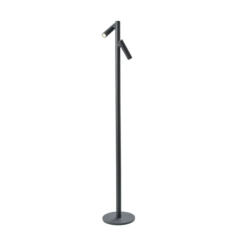 Sompex Tubo Oplaadbare LED Vloerlamp | 2-Lichts Antraciet