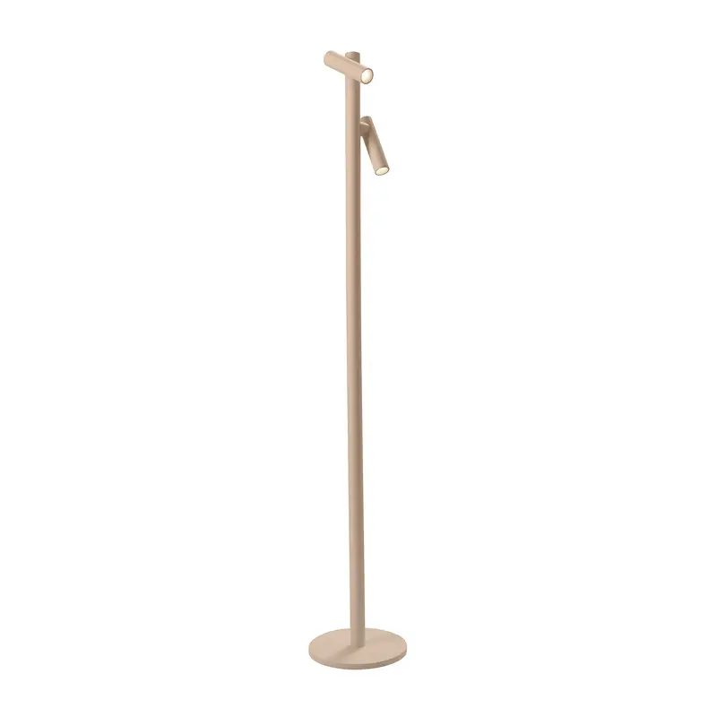 Sompex Tubo Oplaadbare LED Vloerlamp | 2-Lichts Sand Beige