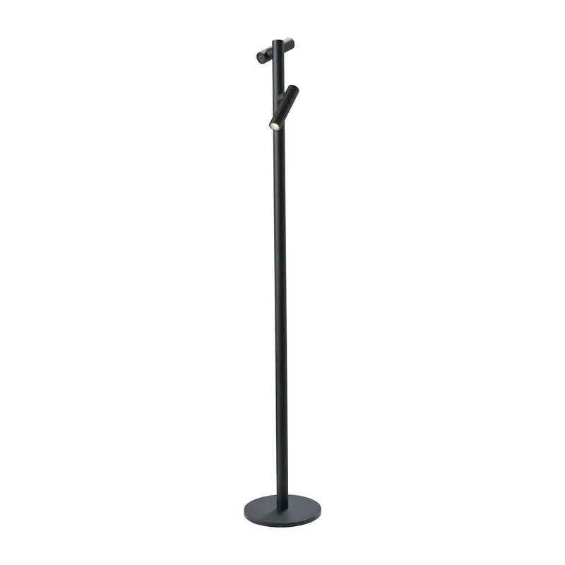 Sompex Tubo Oplaadbare LED Vloerlamp | 2-Lichts Zwart