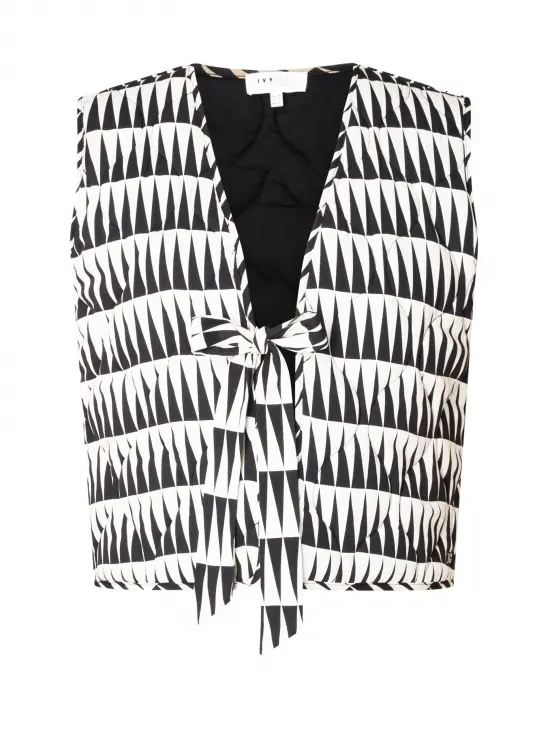 Sophy - IVY BEAU - Gilet - Off White/Black