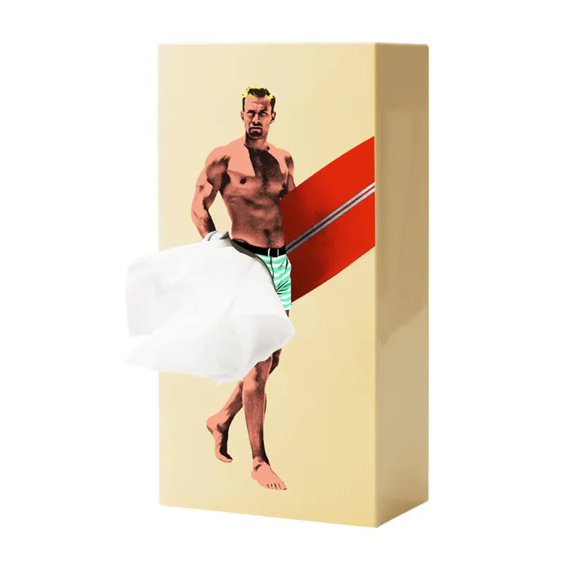 Spextrum Tissue Up Boy Tissuebox | Surfer | Beige