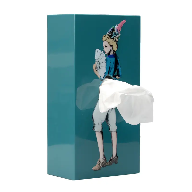 Spextrum Tissue Up Girl Tissuebox | Retro Pin Up Girl | Blauw