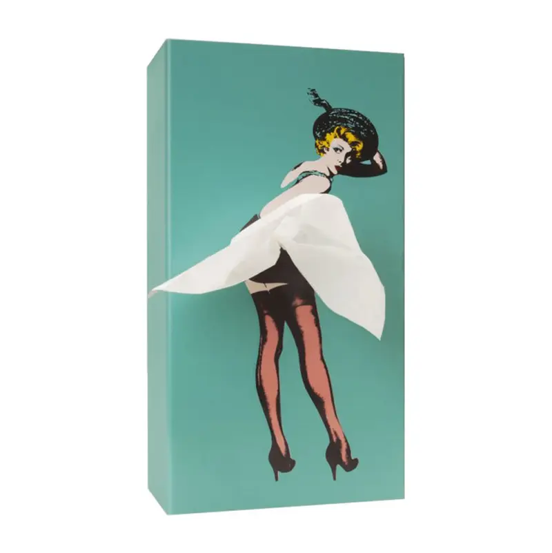 Spextrum Tissue Up Girl Tissuebox | Retro Pin Up Girl | Mint