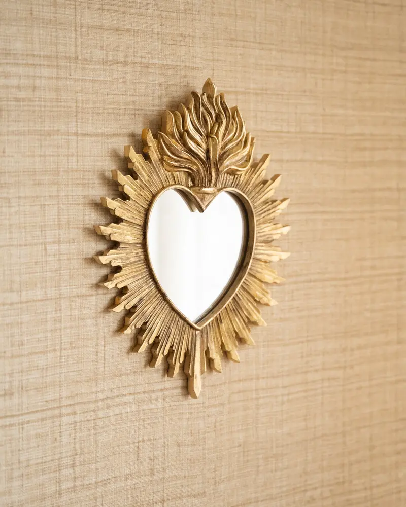 Spiegel Hart Goud - Medium