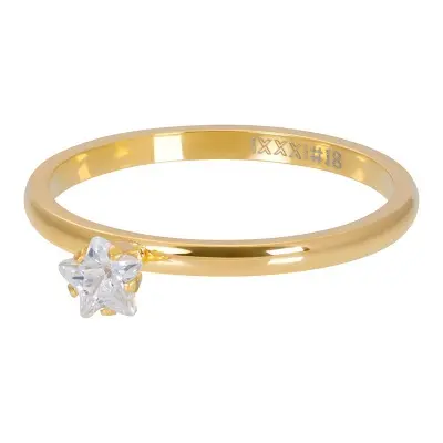 Star Crystal Stone Goud 2mm
