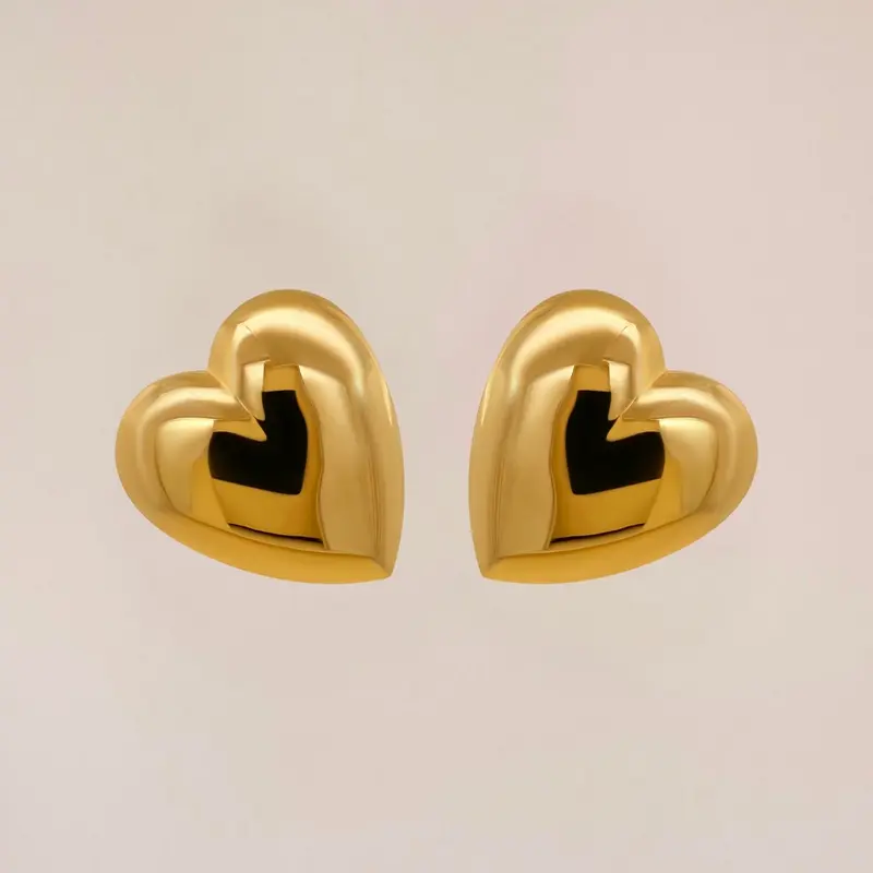 Statement Heart Earrings