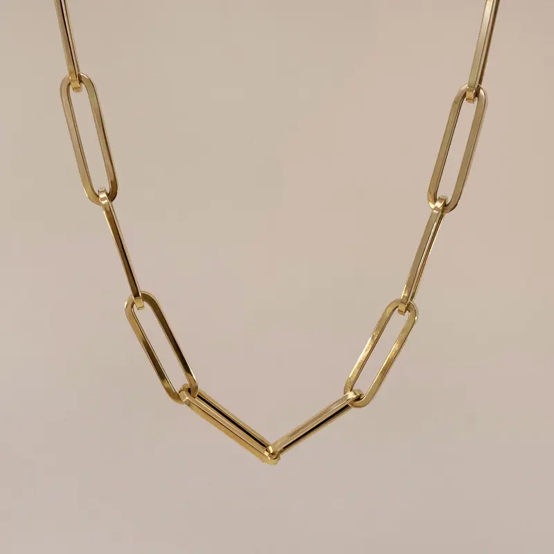 Statement Paperclip Necklace