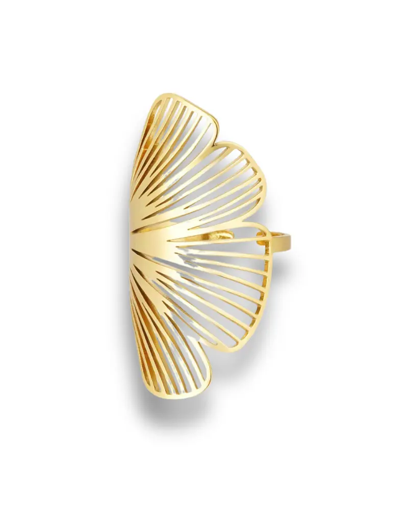 Statement ring verstelbaar - Bloem