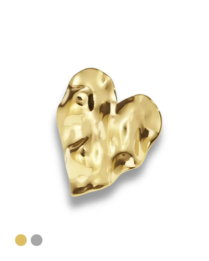 Statement ring verstelbaar - Hart