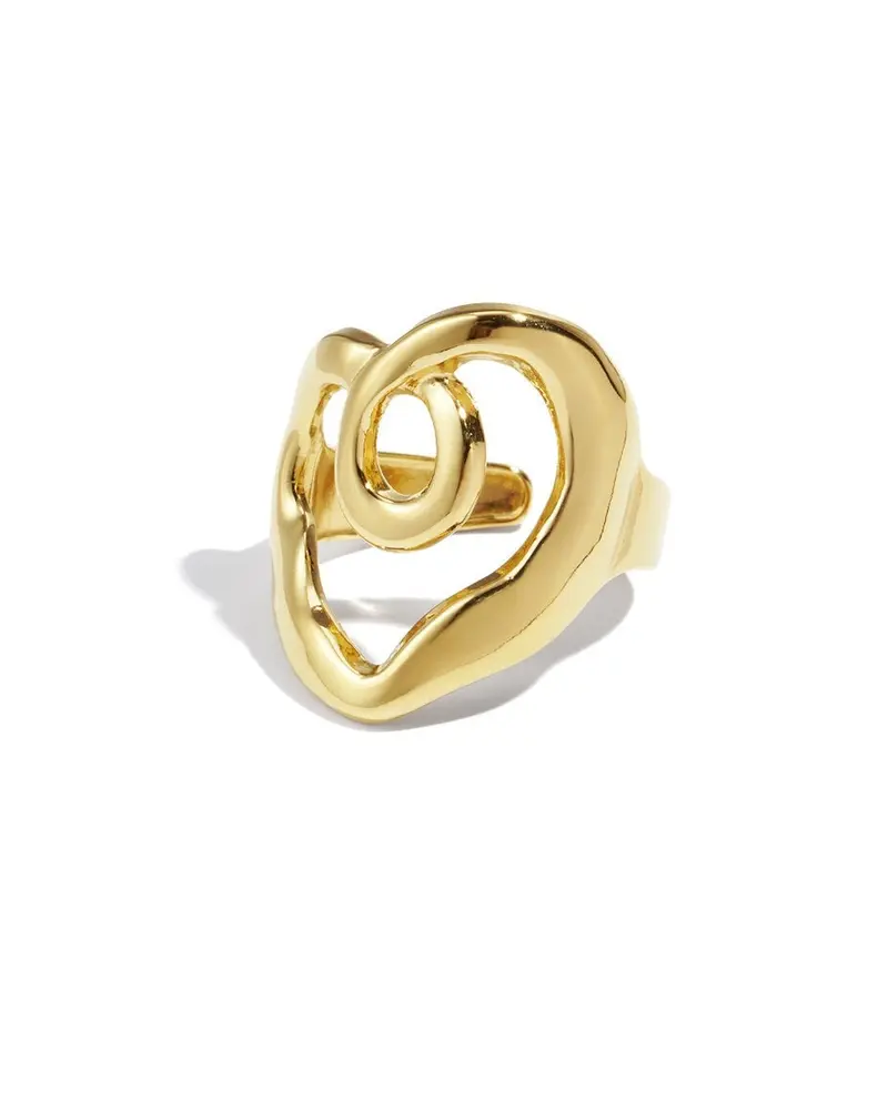 Statement ring verstelbaar - Sierlijk hart