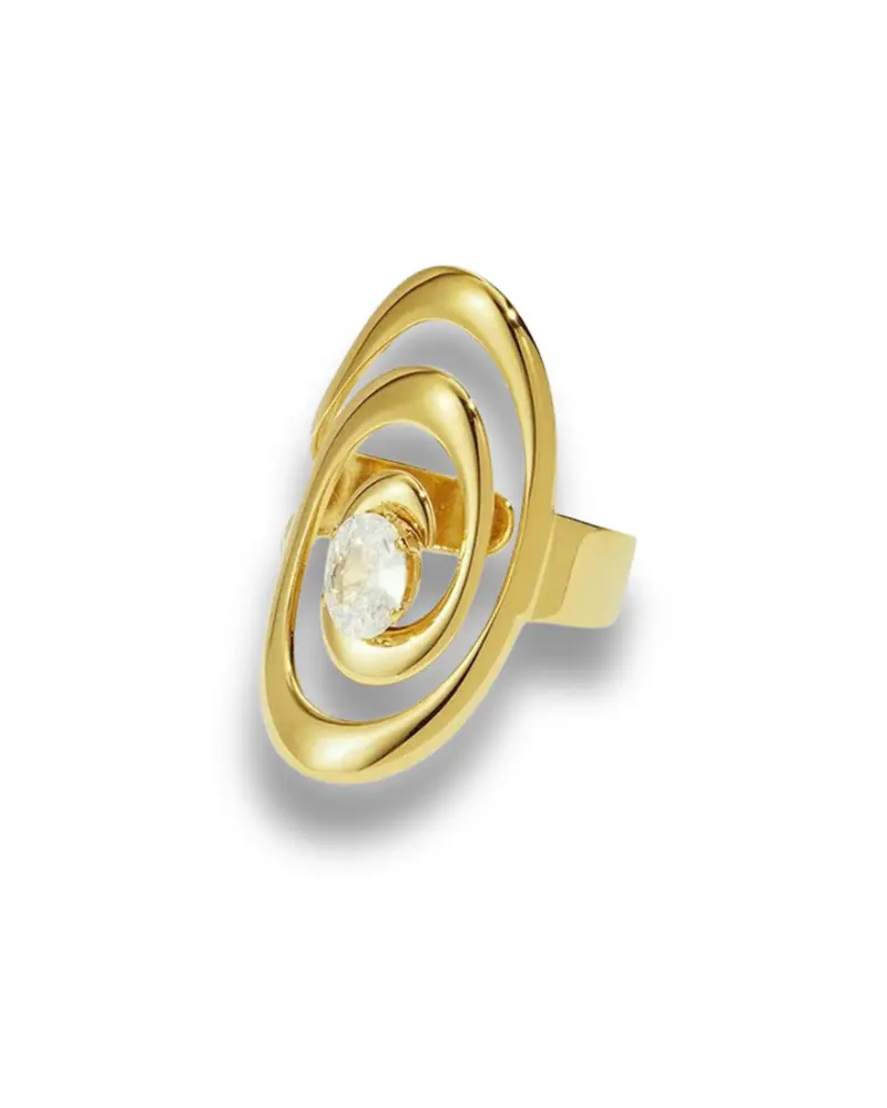 Statement ring verstelbaar - Spiraal