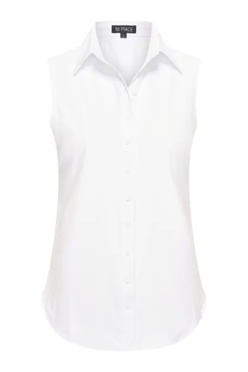 Steffi - Mi Piace - Travelstof Blouse - Wit - 202299