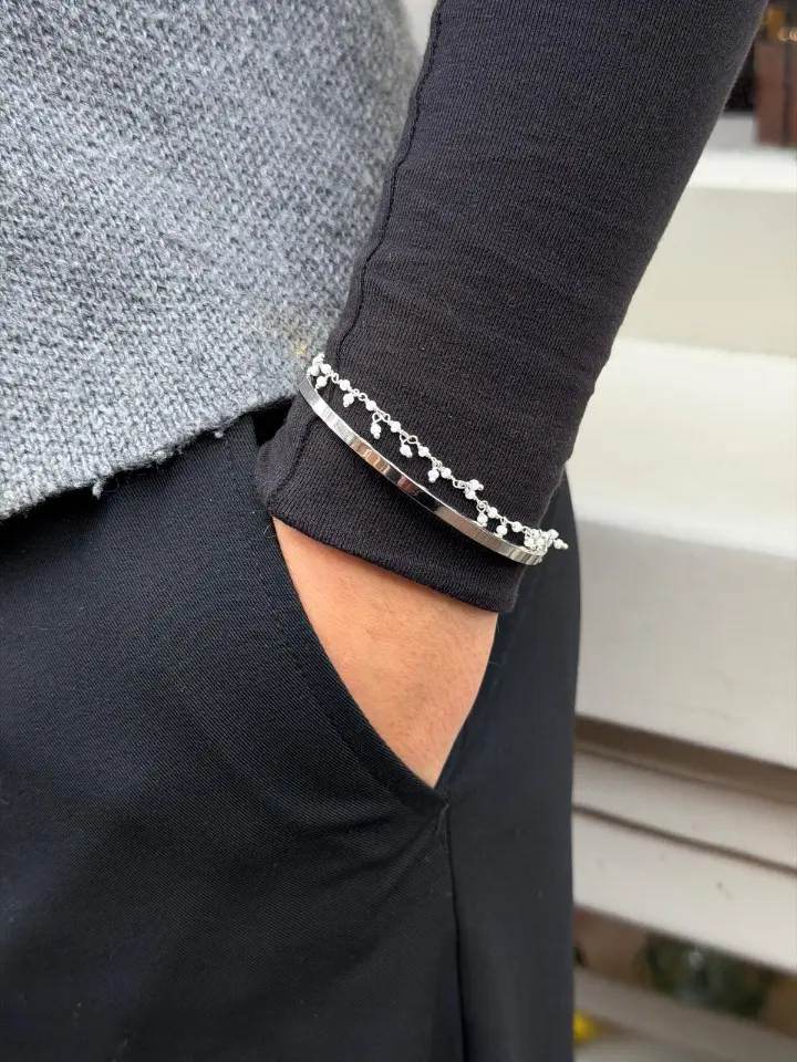 sterling zilver armbandje met mini zoetwater pareltjes