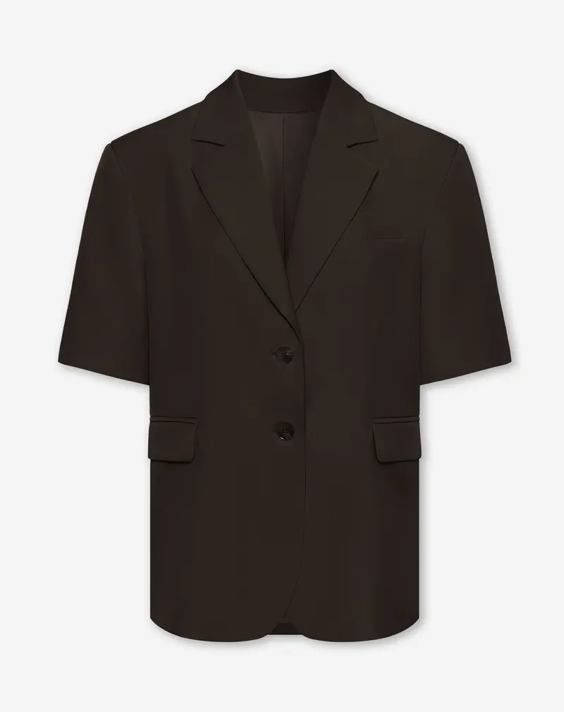 STEVIE SHORT SLEEVE BLAZER BRUIN