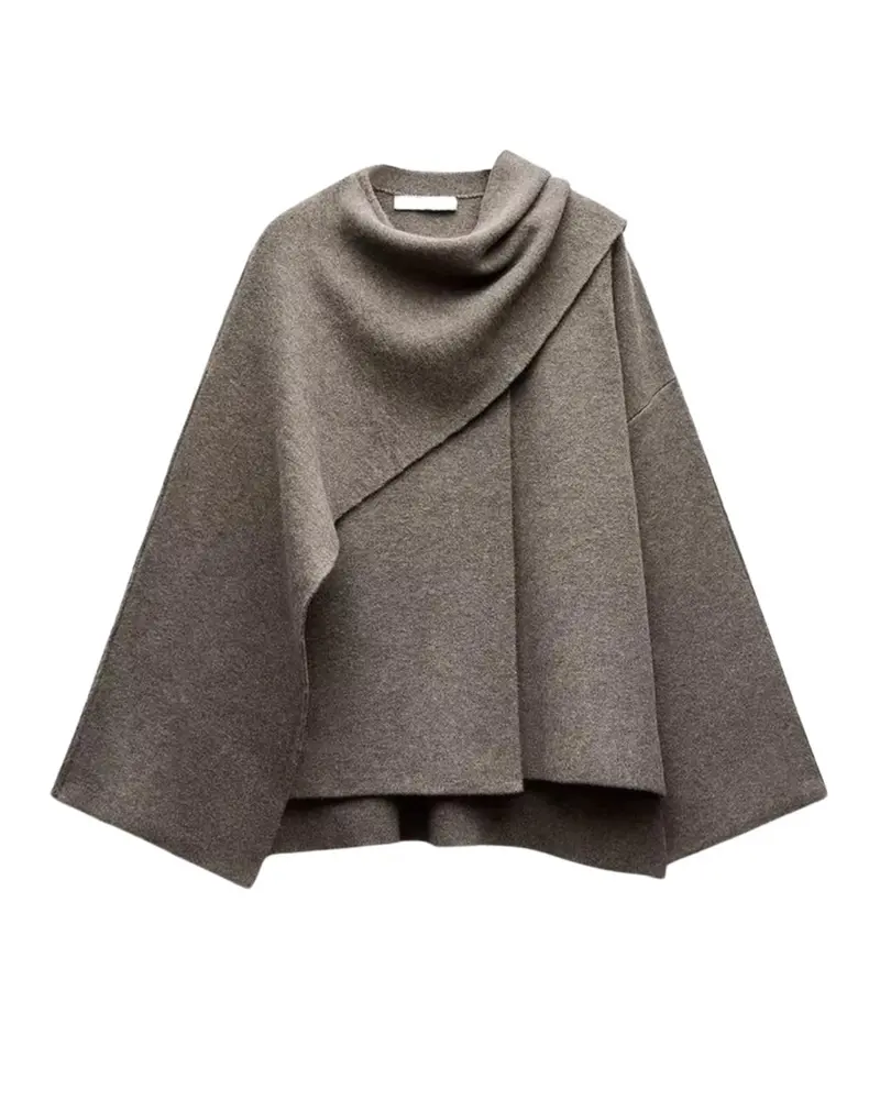 Stilvoller Damen-Herbstponcho – Ella