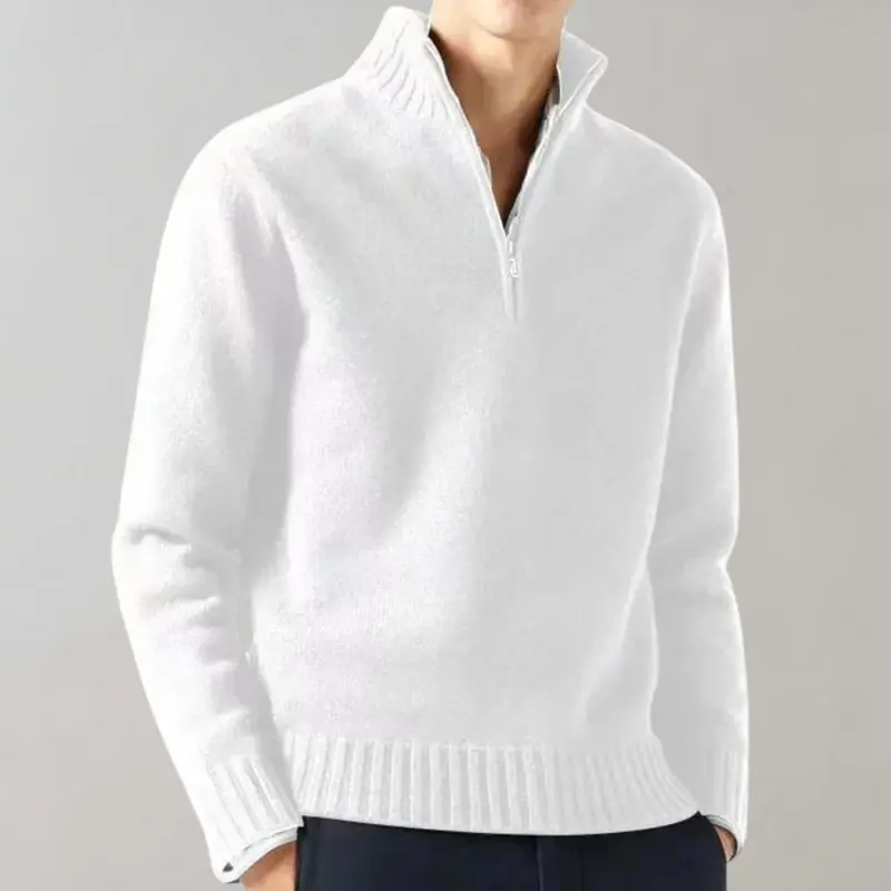 Stilvoller Half-Zip Herrenpullover - Ethan Herbstedition