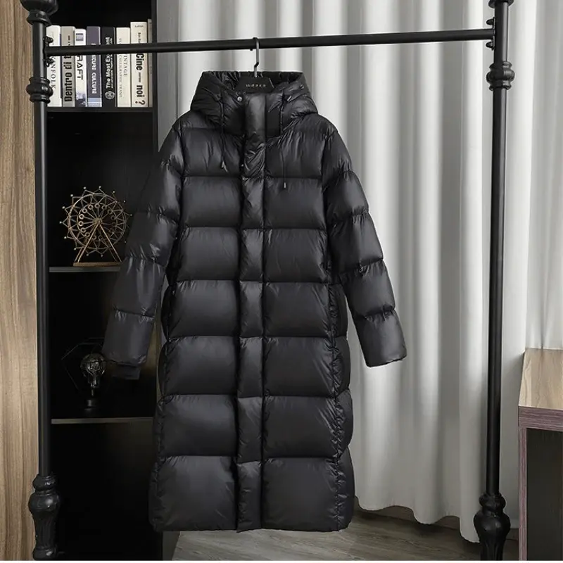 Stilvoller Langer Gepolsterter Wintermantel für Damen - Mila Winterzauber Edition