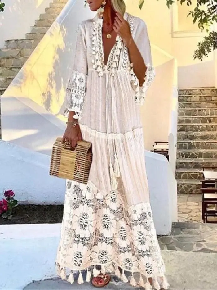 Stilvolles figurbetontes Spitzenkleid Damen – Elina