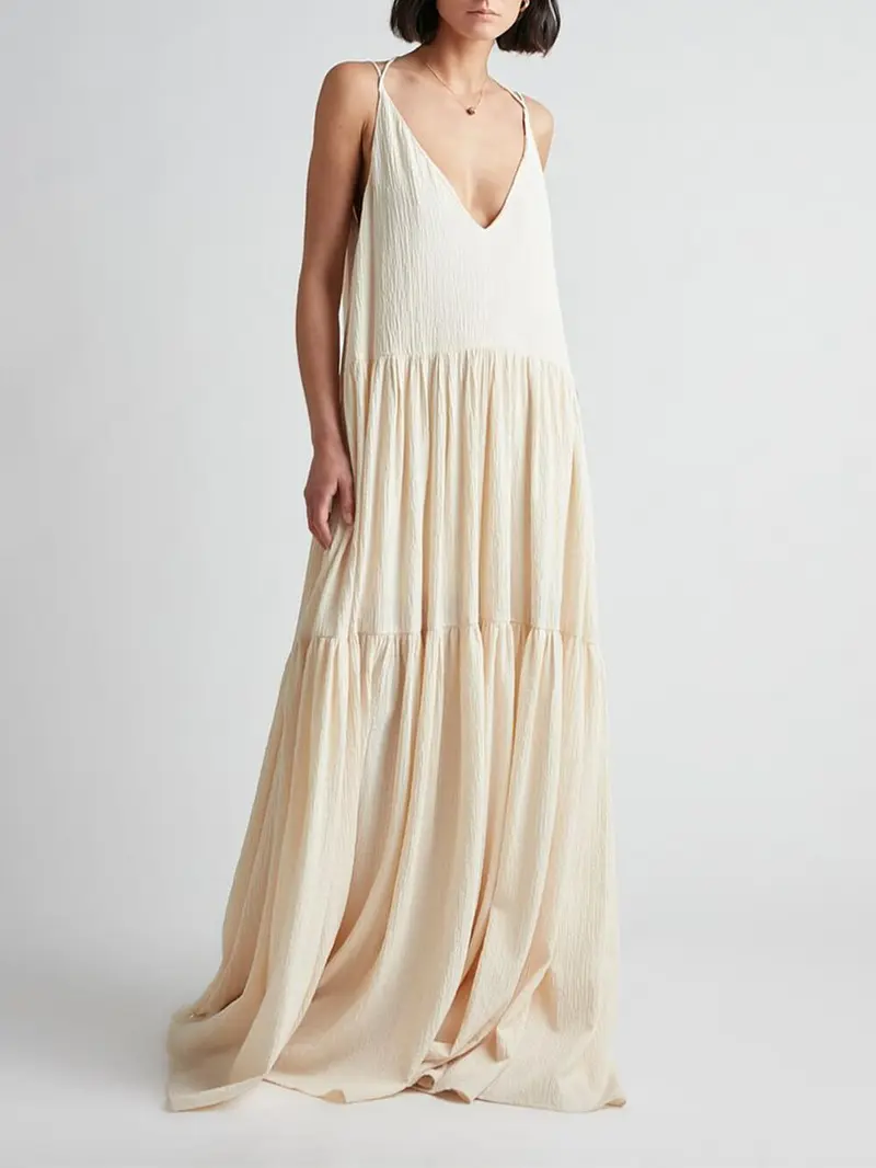 Stilvolles Maxikleid mit fließendem Schnitt – Liana