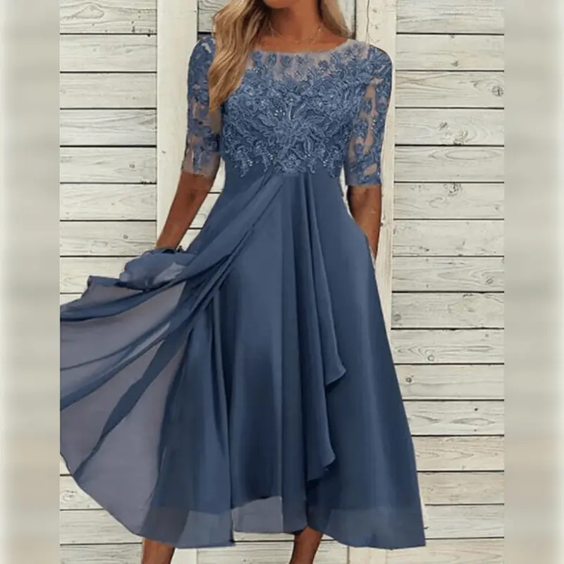Stilvolles und Bequemes Herbstkleid - Kastanienbraun