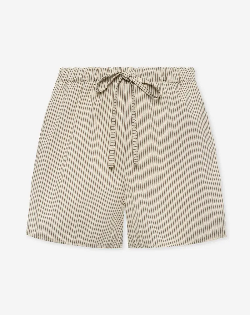 STRIPE ELASTIC SHORTS BRUIN