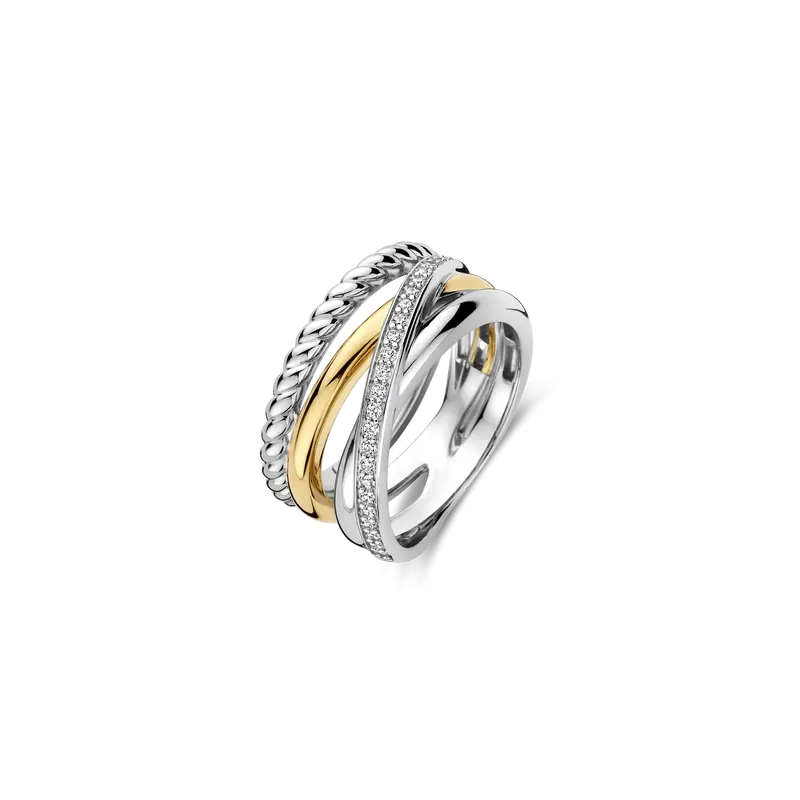 Structured Zirconia Crossover Ring