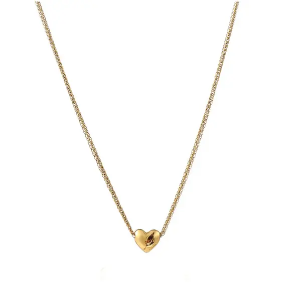 Subtile - Heart - Necklace - goudkleurig -  N56081-2