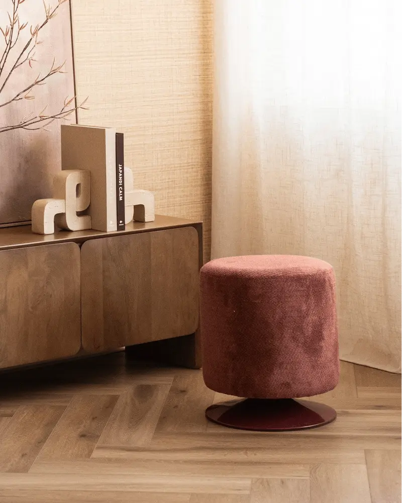 Swivel Poef Islen Burgundy