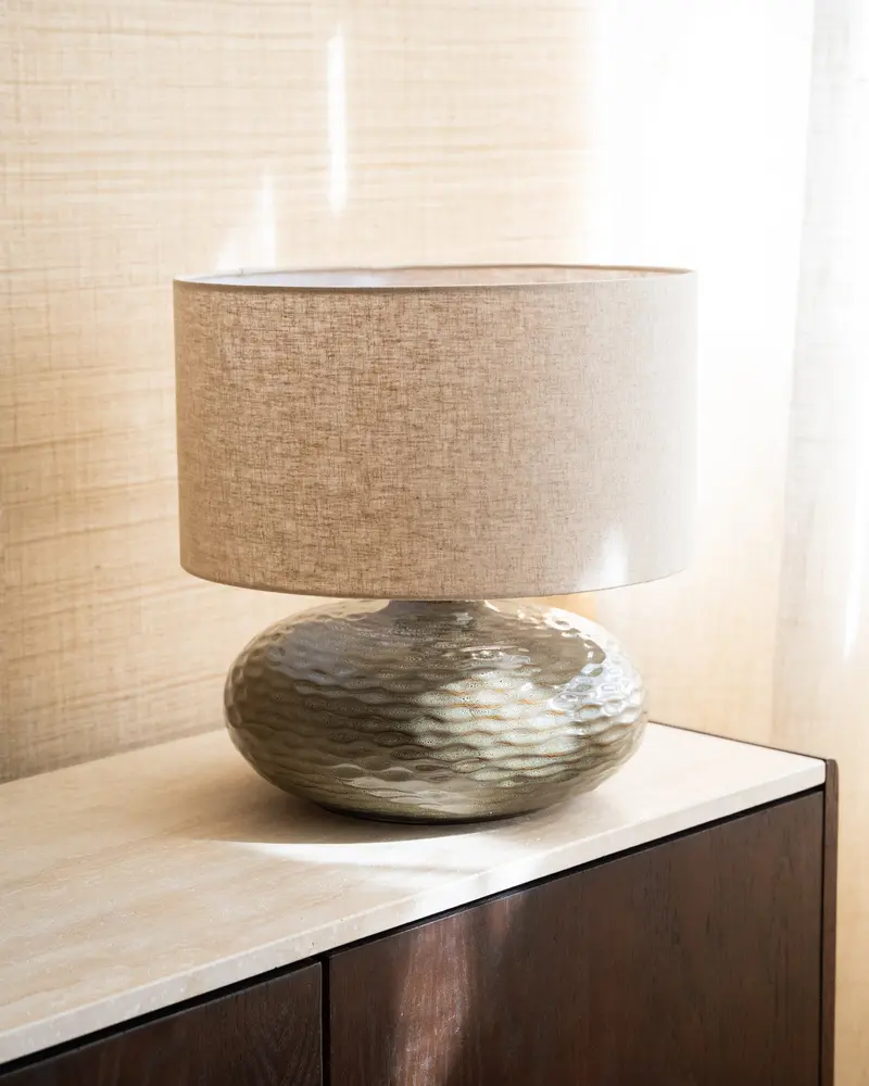 Tafellamp Oldham Groen/Beige