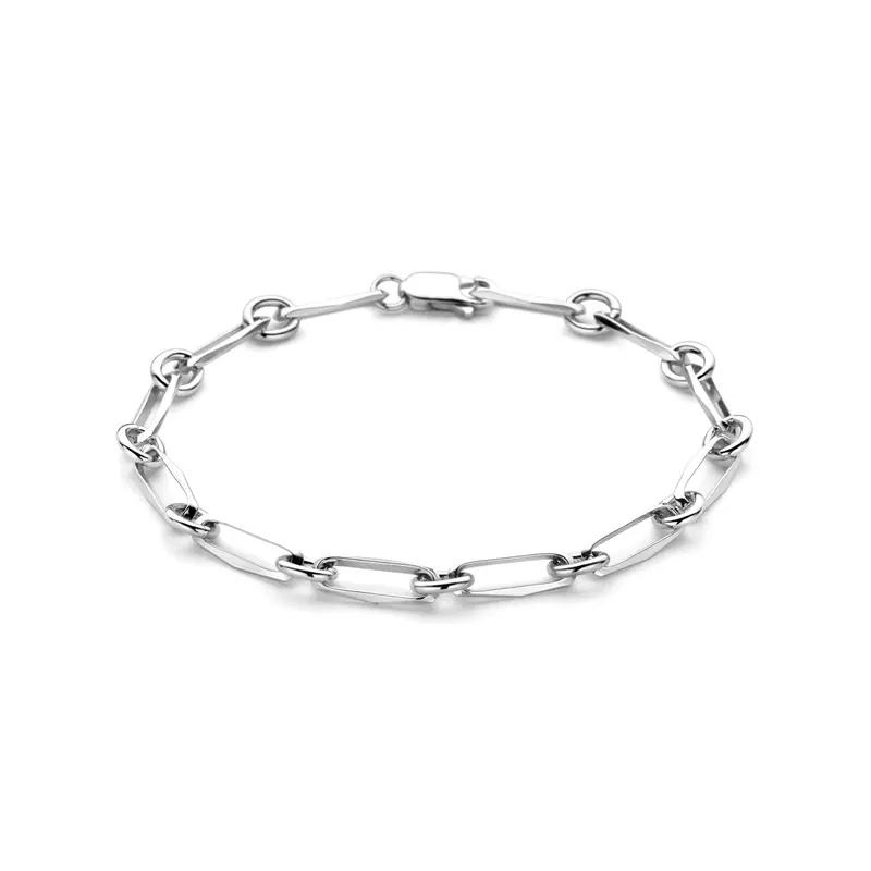 'Taro' 925 gerhodineerd zilveren armband closed forever 5,0 mm