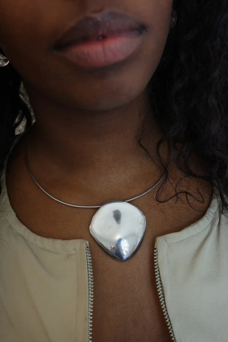 Taxco bold pendant – sterling silver
