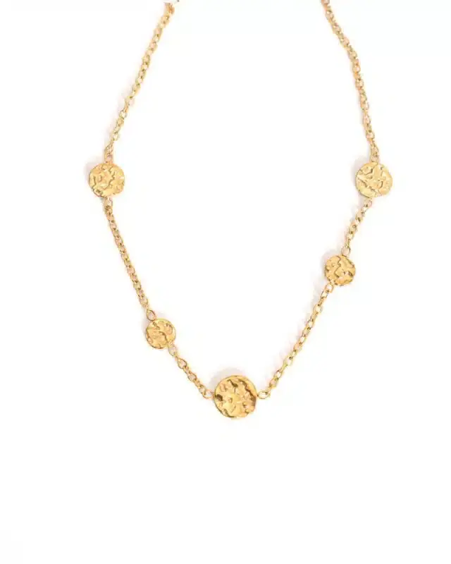 Textured - Round - Bracelet - goudkleurig -  B61293-2