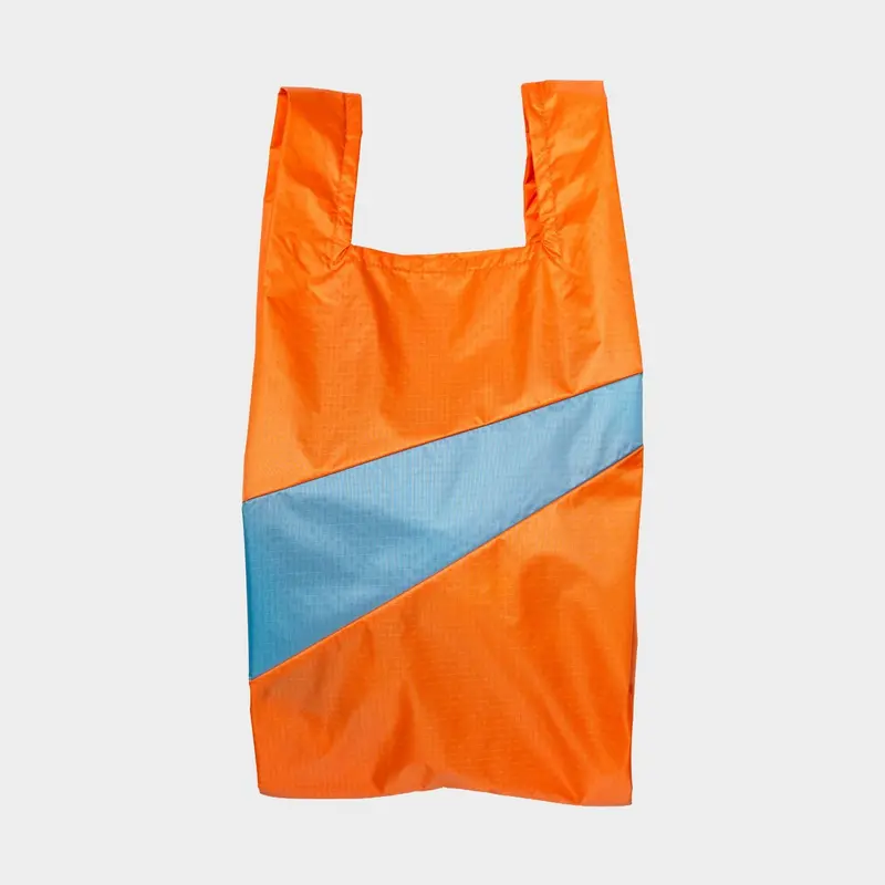 The new shopping bag orange & ocean Medium