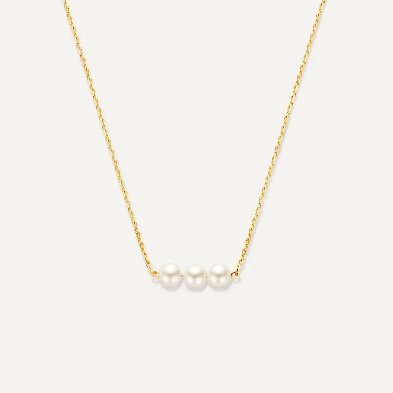 Threaded Pearl Necklace