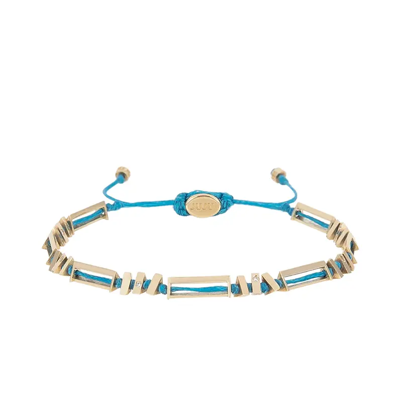Thunder Gold Armband met Diamanten Stenen