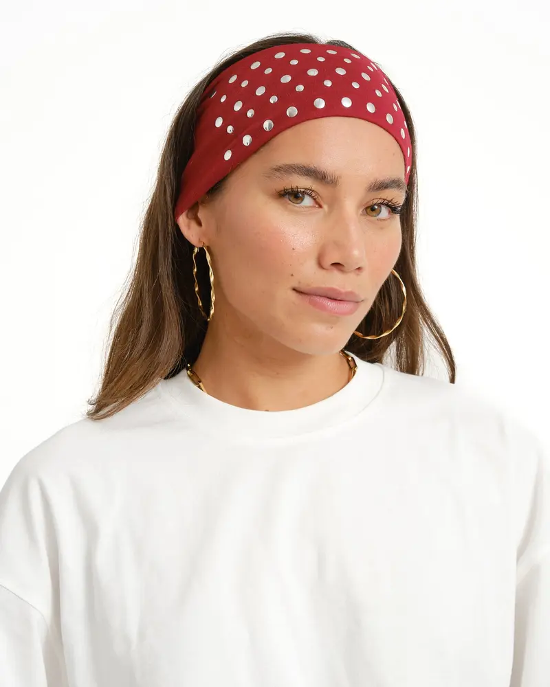 TILTIL All Over Studs Haarband Bordeaux